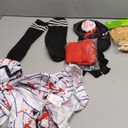 Zombie Baseball Player Costumes for Boys Halloween Costumes for Kid, Zombie Scary Football Player Outfit (Large(10-12 yrs))