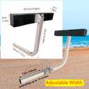 Boat Trailer Guides 20 inch Aluminium Alloy Square Tube Kit,2PCS 316 Stainless Steel Trailer Guide Poles, 20 Inch Aluminium Alloy Guide with high-Grade Rubber Crash Pads,Heavy Duty Roller Guide