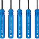 JRready ST5228 Extractor Tools,Removal Tools Kit for JST/AMP .062" /Molex .062" & .093 Pin and Socket Connectors, Male and Female Connector Tube Type Pin Extractor Tool kit 5PCS Sizes