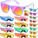 Kids Sunglasses Party Favors Bulk - 32Packs Goodie Bags Stuffers for Kids 3-8, Boys Girls Neon Sunglass with UV400 Protection for Kid Birthday Party, Pool Party Supplies, End of Year Student Gifts