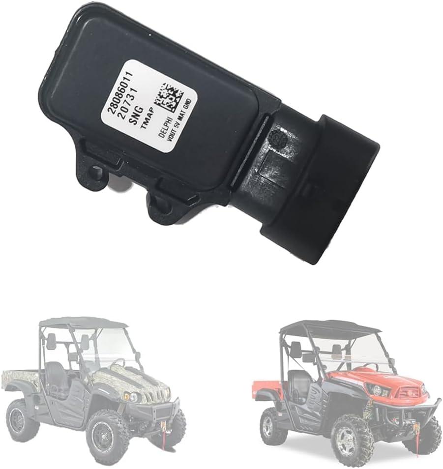 Chikia OEM Hisun MAF Temp Pressure Sensor 28086011 Compatible with EFI UTV 400 450 500 550 700 750 800 1000 Coleman Outfitter Axis Cub Cadet Challenger