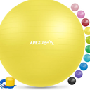 APEXUP Yoga & Pilates Ball - Anti Slip Heavy Duty Gym Ball for Fitness, Balance & Core Workout