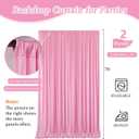 10 x 7 Feet Pink A Backdrop Curtain for Partie, Background Curtains for Photoshoot, Birthday, Wedding, Halloween, Thanksgiving, Christmas Day, New Year Party Decorations 5Ft x 7Ft, 2 Panels