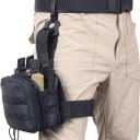 Drop Leg Tactical Mag Admin Pouch,Medical EMT Organizer with 4 Stacker Magazine Holder for M4 M16,1000D Nylon First Aid Pouch