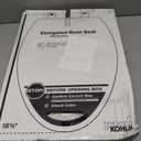 KOHLER 20110-0 Brevia, Slow Close Toilet Seat, Elongated Toilet Seat, Grip-Tight Bumpers Quick-Attach Hardware, White