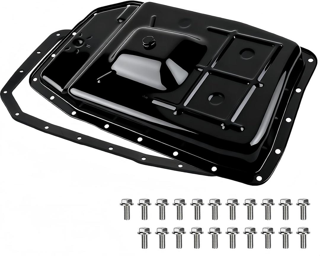 265-854 Transmission Oil Pan with Gasket and Drain Plug and 21*Screw Compatible with Ford Expedition F150 F-250/F-350 Super Duty Lobo Mustang and Lincoln Mark LT Navigator