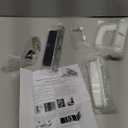 Sliding Patio Door Handle with Mortise Lock and keys, Key Cylinder and Keeper, 4-15/16" Hole Spacing, Sliding Glass Door Replacement Handle for Door Thickness from 1.5" to 2", Need to Drill (White)