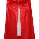 VGLOOK Kids Halloween Costumes Christmas Cloak with Hood 5-7 Years red 80
