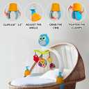 Baby Stroller Arch Toy with Relaxing Music & Lights - Adjustable Activity Arch & Play Accessories - Baby Bouncer Toy Bar, Carseat, Crib, Stroller Hanging Toys for Infants 0 Months Old & Up