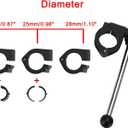 Universal Motorcycle Adjustable Windshield Wind Screen for Motorcycle with 22MM 25MM 28MM Handlebars for Yamaha for Kawasaki for Suzuki, for Honda CBR600RR CB1000R