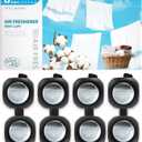 Car Air Freshener Vent Clips, 8 Pack, Provides Long-Lasting Scent, Up to 240 Days (Linen)