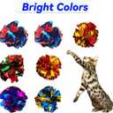 Cat Crinkle Ball Toys 10 Packs for Indoor Cats to Kill Time and Keep Fit, 2.3 Inch Colorful Mylar Crinkle Balls Attract Cats to Swat, Bite, Hunt, Interactive Toys for Cats and Kittens