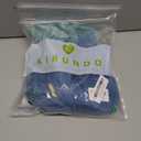 Ombre Blue Wigs for Women Short Curly Wavy Blue Wig for Girls Short Bob Wig With Bangs Heat Resistant Synthetic Wigs for Cosplay Costume Party (Blue Ombre Wig)