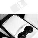 frani Center Console Wrap (White Edition) Designed for Tesla Model 3/Y 2021-2025,Tesla Center Console cover for Model 3/Y(Not for Model 3 Highland 2024-2025)