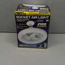 Bell+Howell SocketAir Wireless Ceiling Fan Light with Remote Control, Extender,110-120 Volt, 2100 Lumens, 3 Fan Speeds, 3 Light Settings, 6500K for Living, Dining, Working Space ASON TV