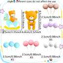 LaVenty Gender Reveal Cake Toppers Boy or Girl Cake Decoration Teddy Bear Cake Decoration Baby Shower Party Decoration