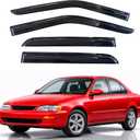 Rain Guards Window Visors for 1993-1997 Toyota Corolla Sedan
Out-Channel Window Visors Vent Wind Deflectors 4PC, Car Accessories for 93-97 Corolla Sedan (Sedan Only)