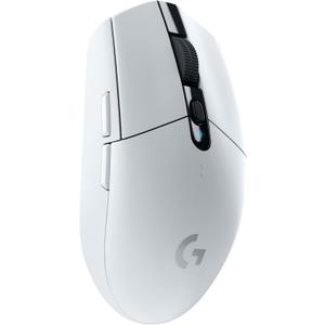 Logitech G305 Lightspeed Wireless Gaming Mouse, Hero Sensor, 12,000 DPI, Lightweight, 6 Programmable Buttons, 250h Battery, On-Board Memory, Compatible with PC, Mac - White