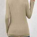 Bliwov Womens Tunic Tops Long Sleeve V Neck Casual Fall Outfits Ruched Button Pullover Sweater Loose Blouse Fashion Clothes (XL)