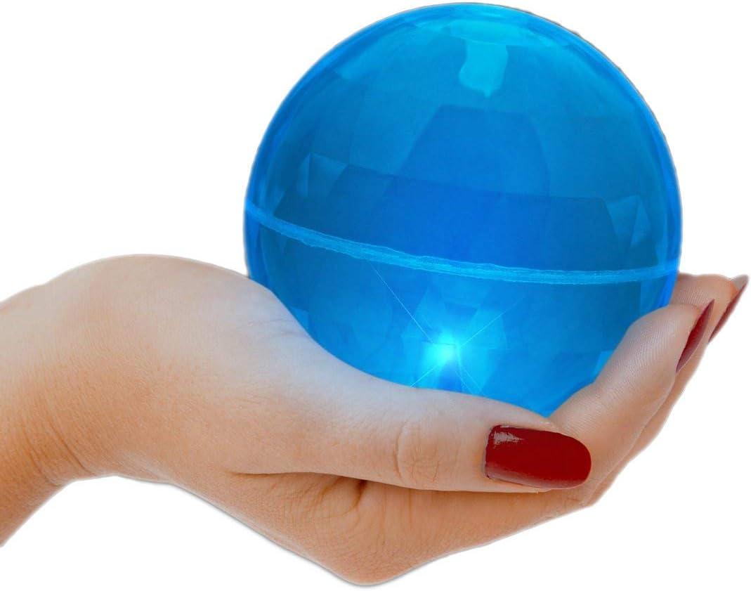 Blinkee 4 Inch LED Super Bounce Ball Blue, Plastic