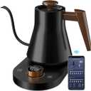 Smart Electric Gooseneck Kettle with WiFi Control, Pour-Over Coffee & Tea Kettle, 1F Precise Temp, 100% Stainless Steel Quick Boil Hot Water Heater Keep Warm, Pro Brewing Teapot 0.8L, 1000W