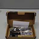 Sliding Glass Door Handle Set 6-5/8"  Heavy-Duty Black Zinc  Easy Installation  Ergonomic Grip  Includes Lock  Perfect for Patio, Balcony, and Replacement Projects