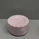 72 Pack Pink Plastic Plates, 10" Disposable Wave Edge Dinner Plates Elegant Heavy Duty Serving Dishes for Party, Wedding, Thanksgiving, Christmas, Pink