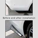 Jsorum 2Pcs Rear Bumper Diffuser Spoilers for Cars, Rear Bumper Canard Diffuser Splitter Protector, Universal Rear Bumper Lip Splitter Diffuser Spoiler Kit Exterior Decorations for Car (Carbon Fibre)