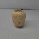 LeGravity Rattan Table Lamp,Small Woven Bedside Lamp,Hobo Wicker Wooden Nightstand Lamp for Bedroom Living Room Desk Kids Room