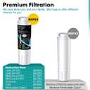 ICEPURE PLUS NSF/ANSI 53 Certified UKF8001 Refrigerator Water Filter Compatible with Maytag UKF8001, UKF8001AXX, UKF8001P, Whirlpool 4396395, 469006, EDR4RXD1, EveryDrop Filter 4, 2PACK