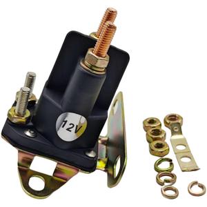 12V 4-Pole Starter Relay Solenoid for John Deere L100 L110 L118 L120 L130 GX85 L107 LT133 LT166 102 105 115 125 135 145 155C 190C D100 D110 AM130365 GY00185 Stens 435-435