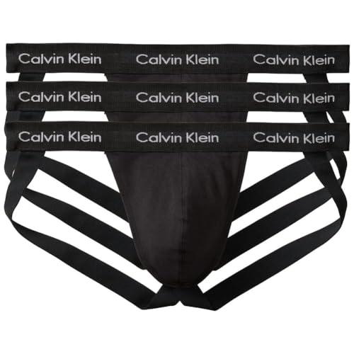 Calvin Klein Cotton Stretch 3-Pack Jock Strap, L