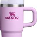 STANLEY Quencher H2.0 Tumbler with Handle and Straw 14 oz | Flowstate 3-Position Lid | Cup Holder Compatible for Travel | Insulated Stainless Steel Cup | BPA-Free | Soft Orchid