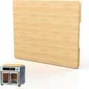 Bamboo Cutting Board Compatible with Emeril Lagasse Air Fryer, Accessories for Cuisinart Air Fryer Toaster Oven TOA-70, Protects Cabinet, More Storage Space (15"L x 12.6"W)