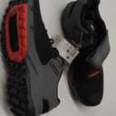 adidas Mens 5.10 Trailcross Clip-in Cycling Cycling Sneakers Shoes - Black (Core Black/Grey Three/Red), 7.5