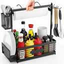 Aofmee Grill Caddy for Outdoor Grill, BBQ Caddy with Paper Towel Holder and Plate Holder