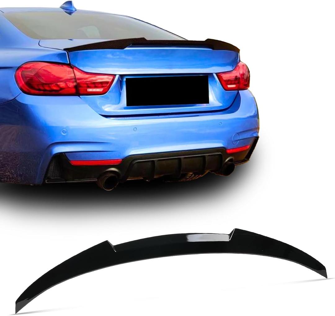 Rear Spoiler for BMW 4 Series F36 4-Door Gran Coupe 2014-2020 Trunk Spoiler Wing Trunk Tail Rear Trunk Lid,Glossy Black Performance Rear Wing - M4 Style