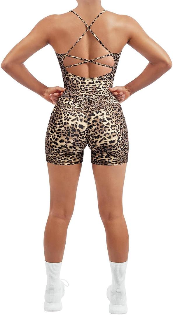 SUUKSESS Women 2 Piece Workout Sets Padded Tank Tops Tummy Control Leggings Gym Outfits, Large