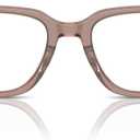 COACH Men's Hc6239u Universal Fit Square Prescription Eyewear Frames, Transparent Pecan/Demo Lens