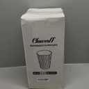 Lamosi Disposable Coffee Cups 12 oz 100 Pack, Paper Coffee Cups 12 oz for Hot Drinks or Cold Beverages, Insulated Corrugated Ripple Wall Cup for Office, Cafe, Home or Travel (Black)