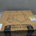 Extra Large Heated Outdoor Cat House Weatherproof, Insulated Outdoor Heated Cat House for Outside with Heater, Elevated Outdoor Feral Cat Shelter for Multiple Cats Small Dogs,(Green, XL)