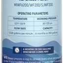 MARRIOTTO MIWF6200 Water Filter Replacement for Midea MIWF6200, MRS26D5AST, MRS26D7AST, MRQ22D7AST, MF-2008-R2, NS-WF26SS0-1, Zline MIWFT2100, RFM-W-36, WF200, SJWF200, SJG2254FS, NSF42, (1 Pack)
