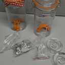 JILLMO Fermentation Jar with Weight, 1 Liter Fermenting Jar with Fermentation Weights and Airlocks, Pack of 2