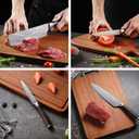 Knife Set Kitchen Knives - High Carbon Stainless Steel Professional Chef Knife Set of 3 - Razor Sharp Japanese Cooking Knife, Multipurpose Kitchen Knife with Wooden Handle, Premium Gift Box