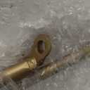 HLR Modern Round Side Table Set of 2, End Table with Marble Effect Top and Gold Metal Frame, Small Side Table for Living Room, Bedroom, Sofa and Couch, Gold Legs, Black Marble top