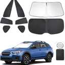 TINGLU Window Shades for Subaru Crosstrek 2018-2023 Accessories Car Side Full Windows Rear Triangular Windshield Sun Shade Sun UV Rays & Privacy Protection for Camping,Napping,and Relaxing 8PCS