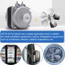 YZF18-25 Fan Motor, 18W 120V 1.01A 60Hz 1550RPM Shaded Pole Condenser Fan AC Motor, Replace Parts YZF10-20 YZF6-13 W0301905 for Refrigeration Equipment Radiator Evaporator, Small Ventilation Equipment