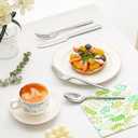 KINGSTONE Silverware Set, 30-Piece Forged Flatware Set Cutlery Set Premium Stainless Steel, Service for 6, for Kitchen, Home, Wedding, Party, Mirror Polished and Dishwasher Safe