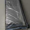 Mifuro Tall Dresser for Bedroom, Vertical Storage Organizer Tower with 7 Drawers, Chest of Drawers with Fabric Bins, Steel Frame, Wood Top for Bedroom, Closet, Entryway- Grey