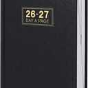 Daily Planner 2026-2027 - Daily Planner 2026-2027 One Page Per Day, Full Page Per Day, Jul 2026-Jun 2027, 5.8" x 8.4", Agenda for 365 Days (New, Black)